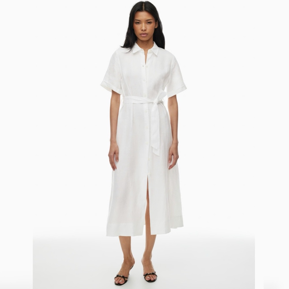 LIKE NEW ARITZIA LINEN SHIRT DRESS